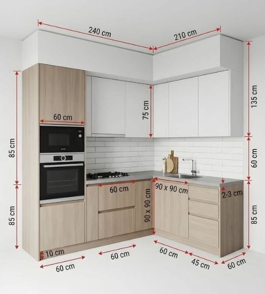 Layout Kitchen Set Bentuk L Sudut
